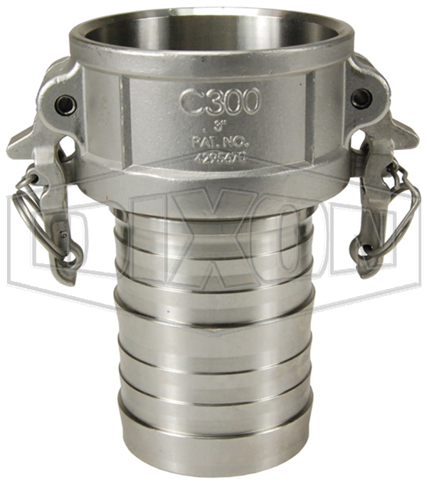 Boss-Lock™ Cam & Groove Type C Coupler x Hose Shank